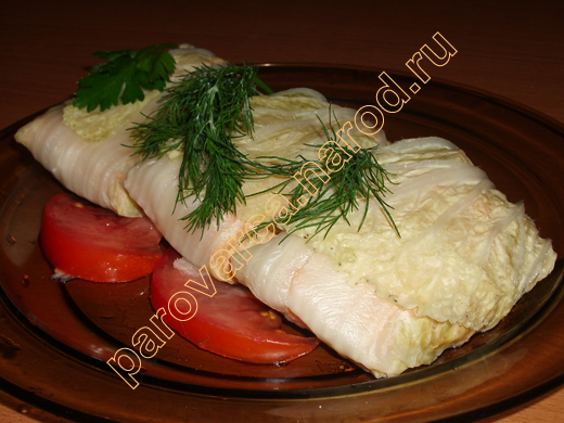 Голубцы из пекинской капусты с курицей